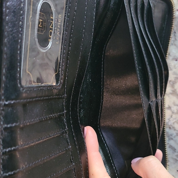 Monet Leather Zip Wallet - Picture 8 of 14